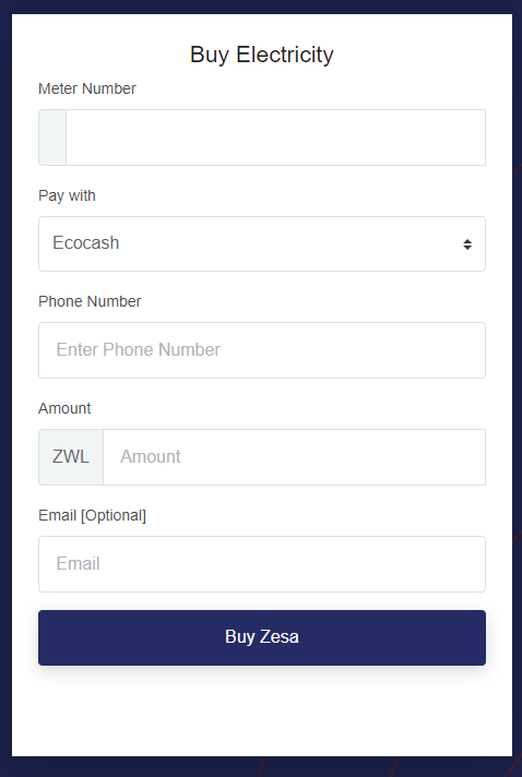 Buy ZESA